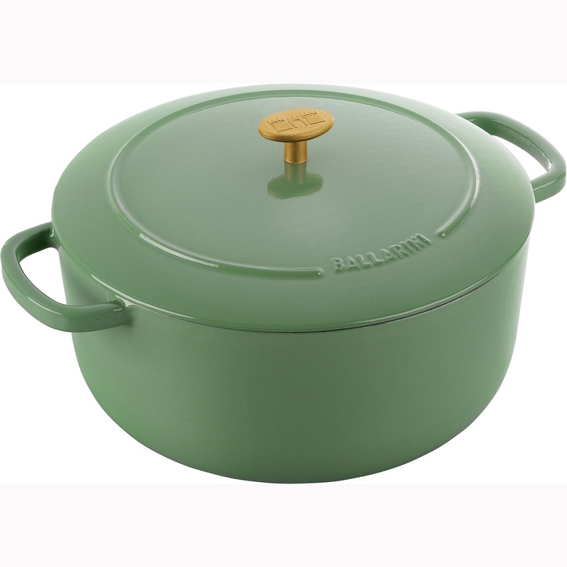 Bellamonte – 7.5-qt Round Cocotte – Saggio Green