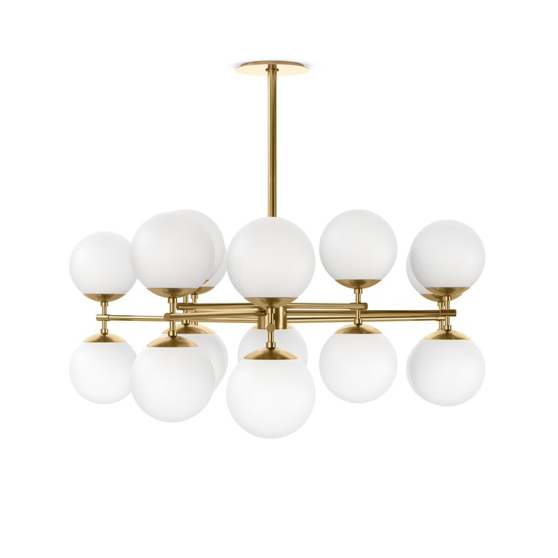 Zodiac Chandelier – Burnished Brass