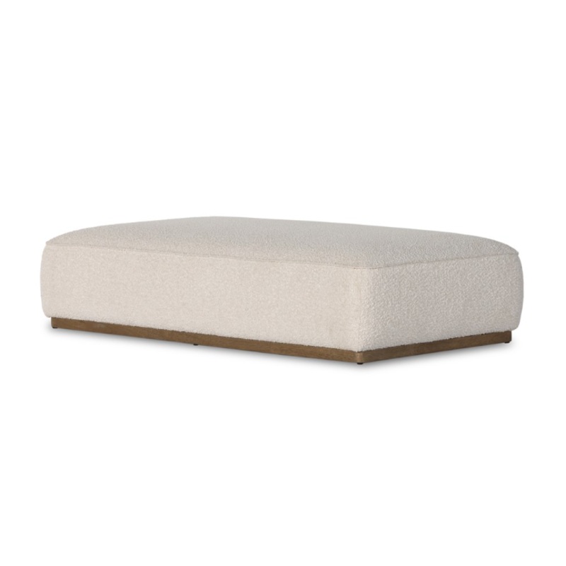 Sinclair Cocktail Ottoman- Knoll Natural