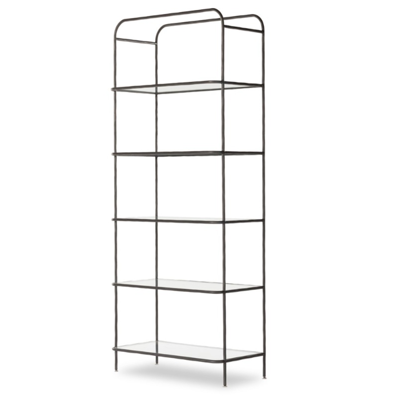 Swinton Bookcase – Hammered Gunmetal 102′