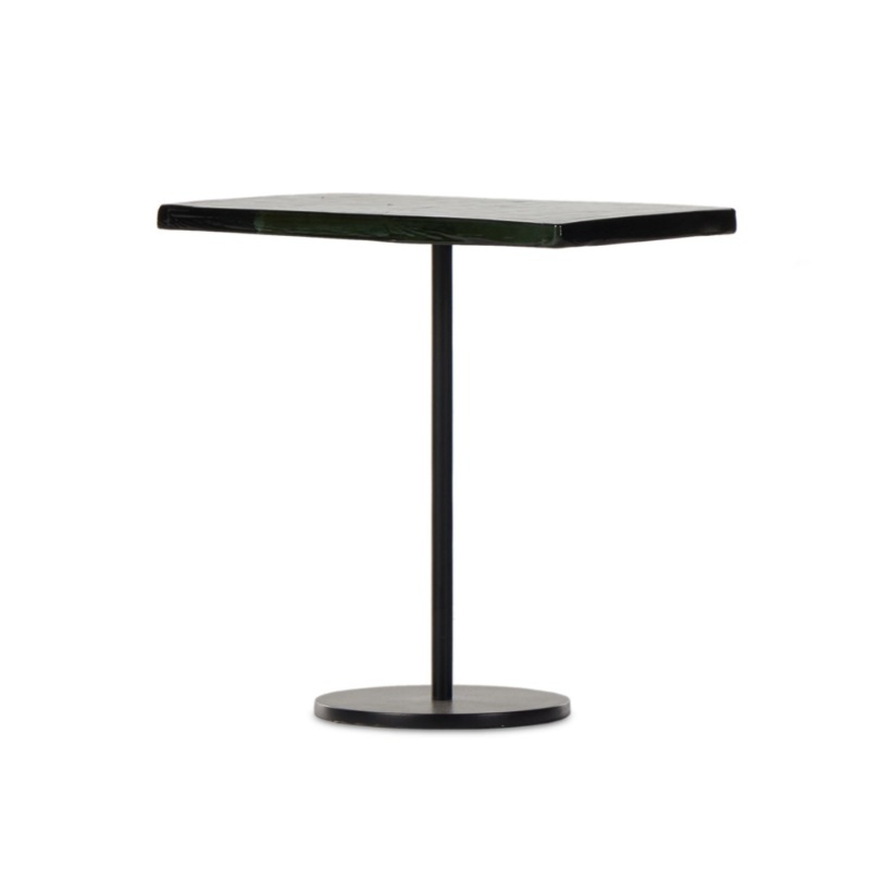 Zevon End Table – Moss Cast Glass