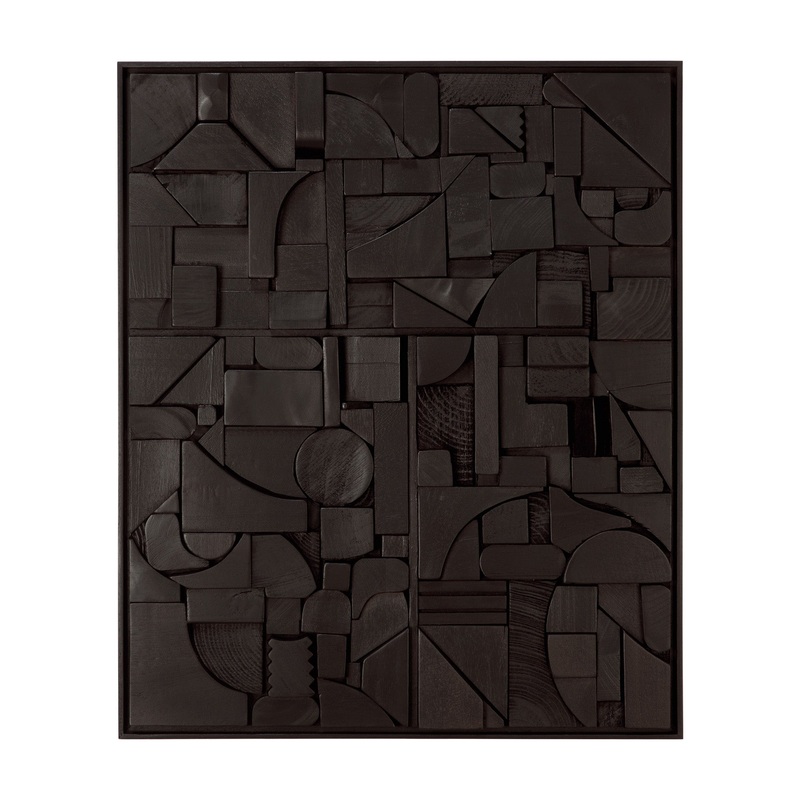 Bricks Wall Art – Black