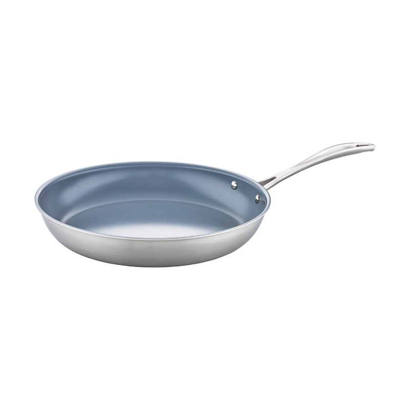 Spirit 3-Ply Ceramic Nonstick – 12″ Stainless Steel Ceramic Nonstick Fry Pan
