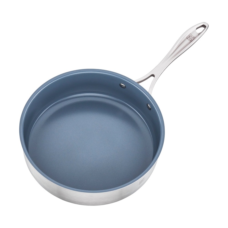 Spirit 3-Ply Ceramic Nonstick – 3-qt Stainless Steel Ceramic Nonstick Saut Pan