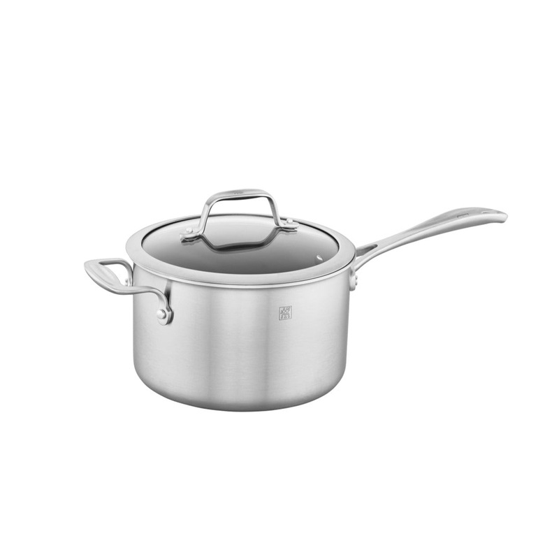 Spirit 3-Ply Ceramic Nonstick – 4-qt Stainless Steel Ceramic Nonstick Saucepan