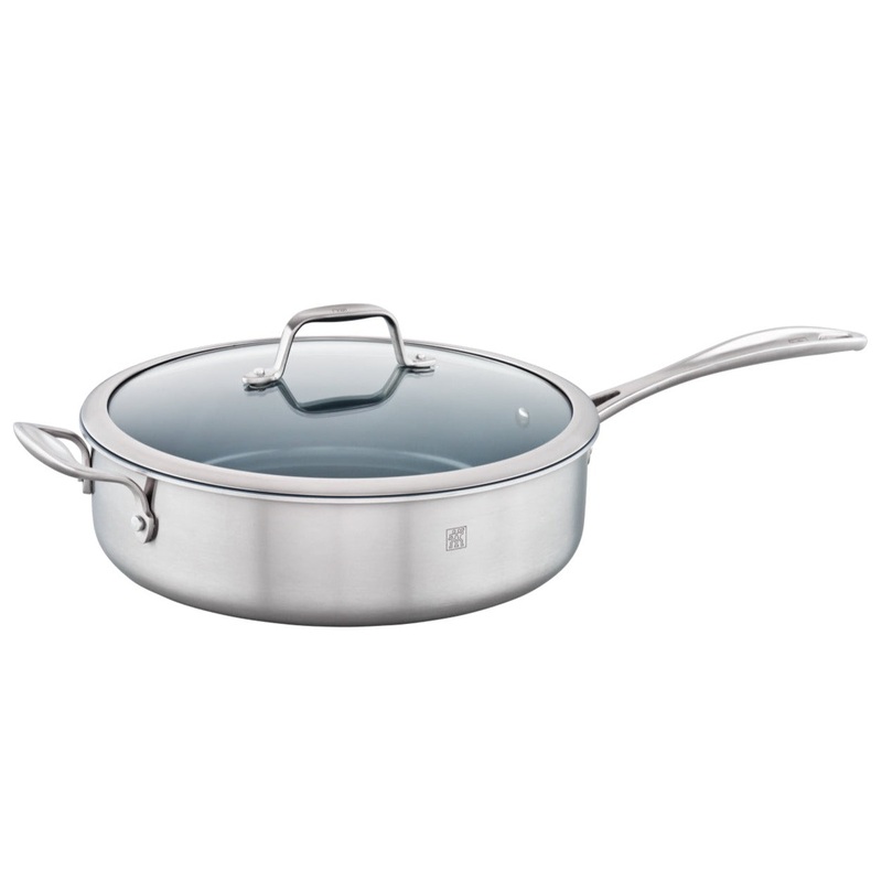 Spirit 3-Ply Ceramic Nonstick – 5-qt Stainless Steel Ceramic Nonstick Saut Pan