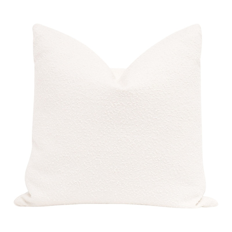 The Basic Essential Pillow – 22″ – Performance Boucle Snow