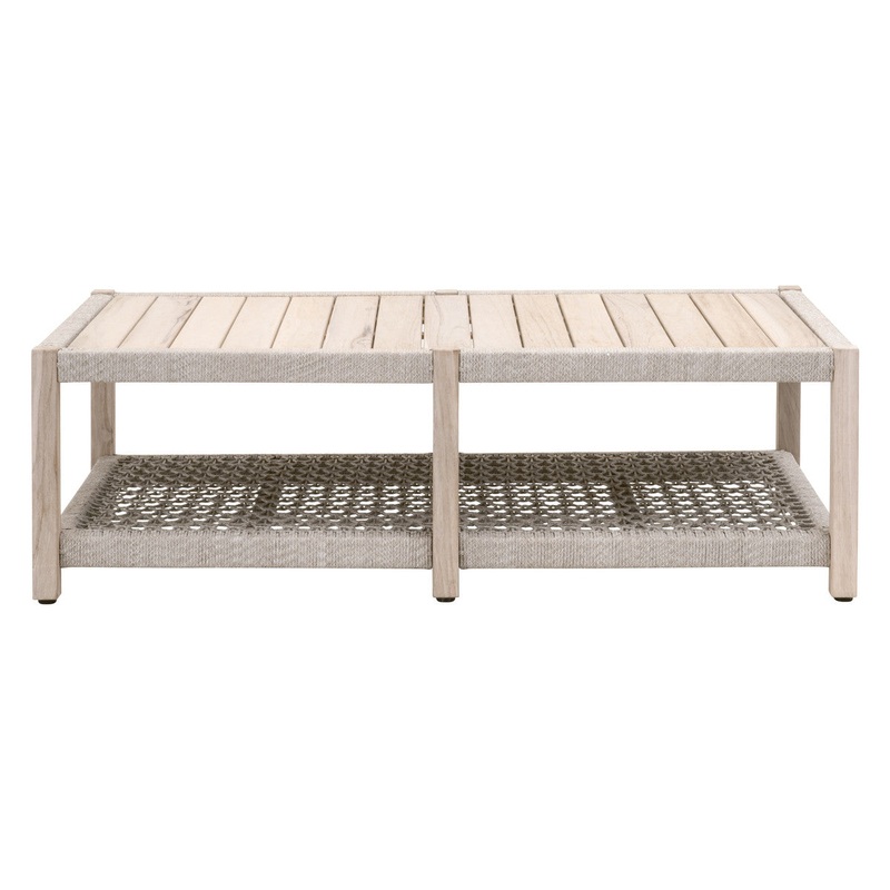 Wrap Outdoor Coffee Table – Gray Teak