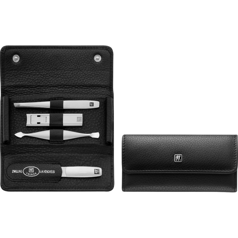 TWINOX –  Leather Grooming Set – Black Matte