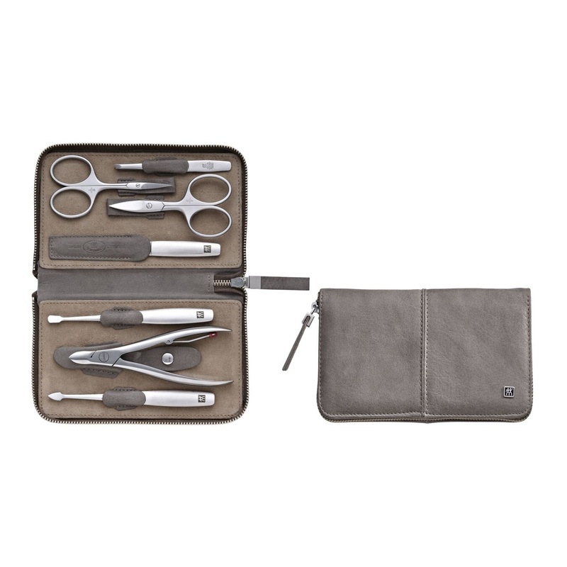 TWINOX – Leather Grooming Set – Taupe