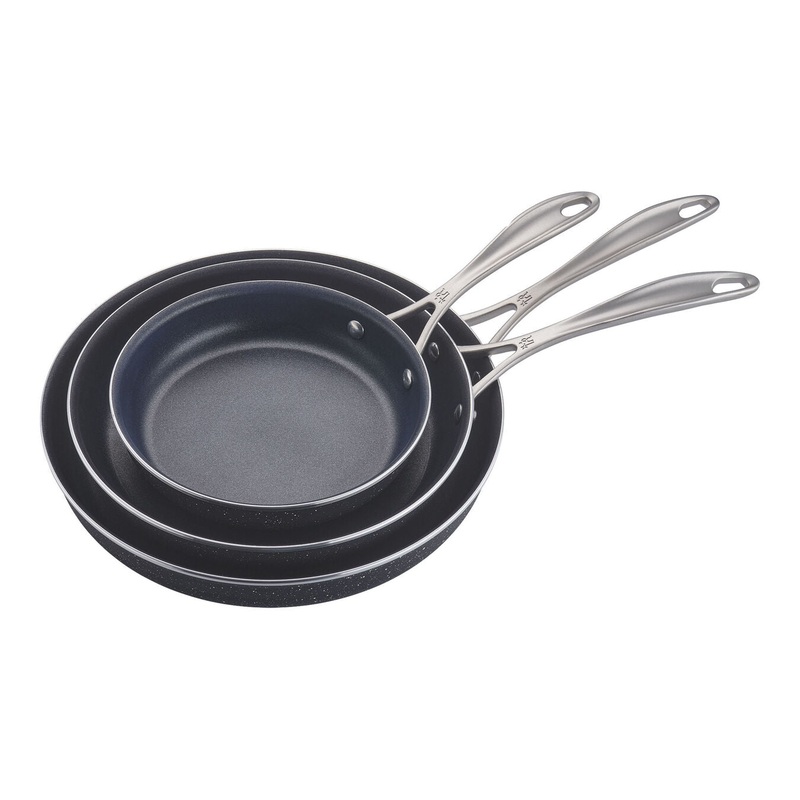 Capri K2 – 3-pc Aluminum Nonstick Fry Pan Set