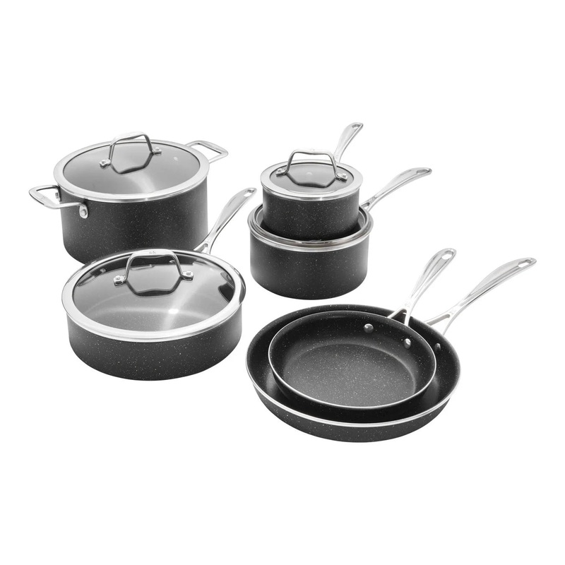 Capri Notte – 10-pc Aluminum Nonstick Cookware Set