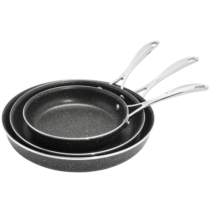 Capri Notte – 3-pc Aluminum Nonstick Fry Pan Set