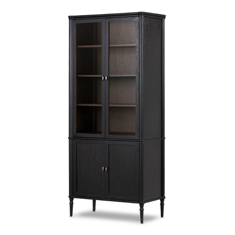 Toulouse Cabinet – Distress Black Oak