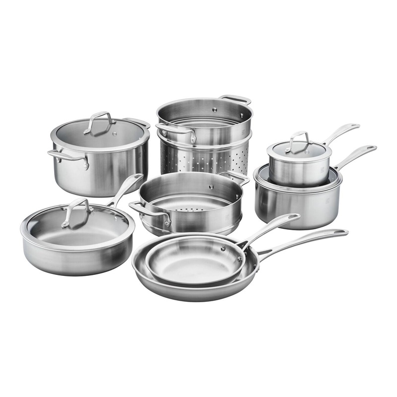 Spirit 3-Ply  – 12pc Stainless Steel Cookware Set