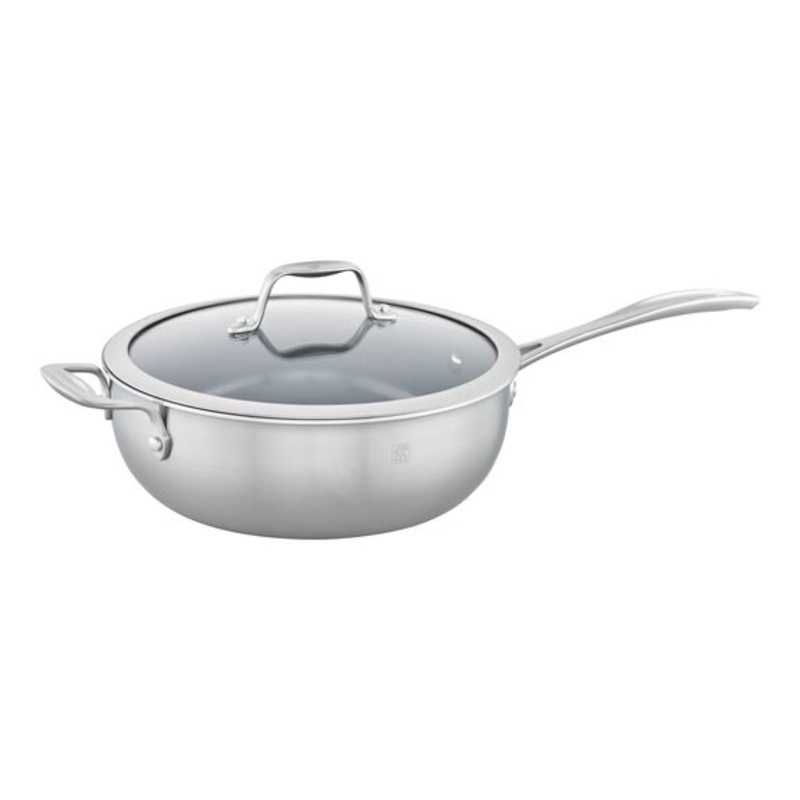 Spirit 3-Ply Ceramic Nonstick – 4.6-qt Stainless Steel Ceramic Nonstick Perfect Pan