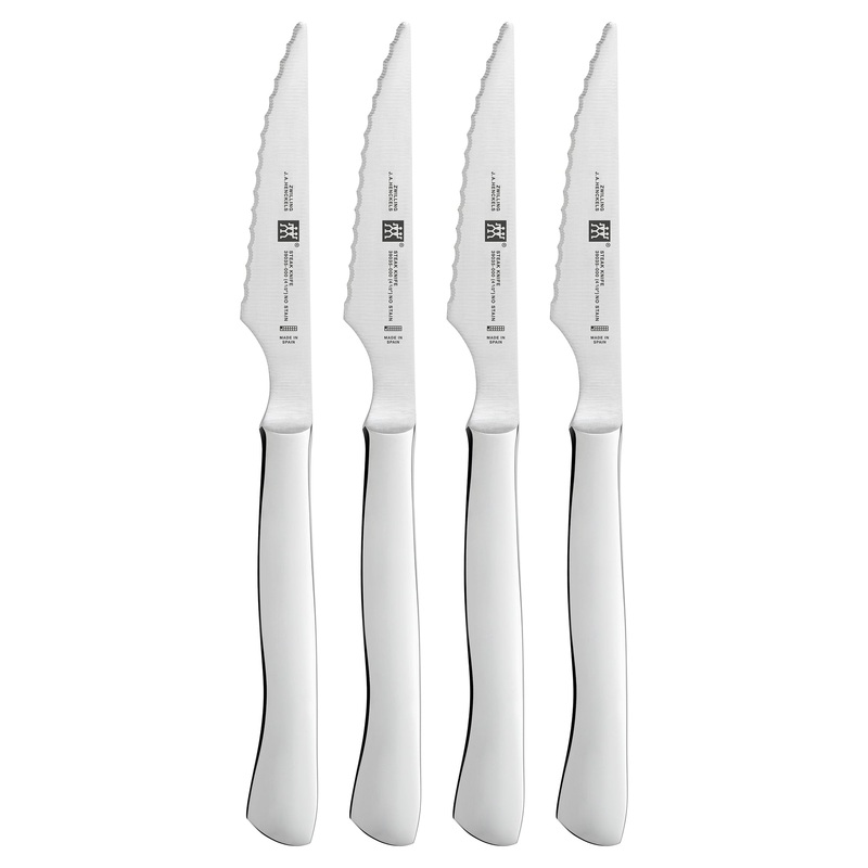 Steak Sets – 4pc Stainless Steel Serrated Steak Knife Set