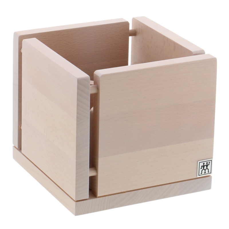 Storage – Italian Kitchen Utensil Organizer;  White colored Beech Wood
