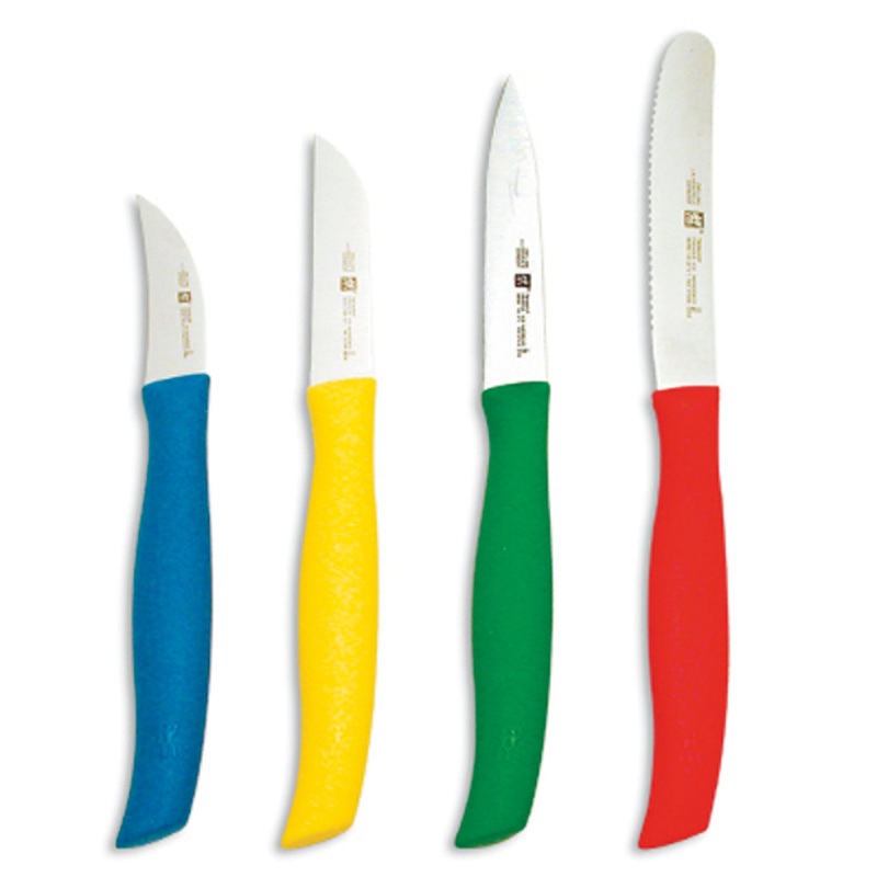 TWIN Grip – 4pc Multi-Colored Paring Knife Set