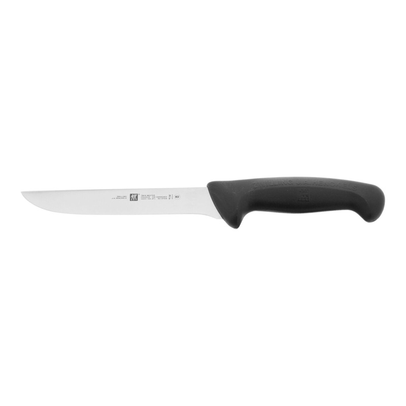 TWIN Master – 6″ Wide Boning Knife – Black Handle