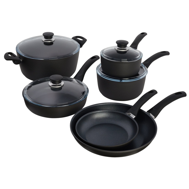 Arezzo – 10 Pc Aluminum Nonstick Pots and Pans Set