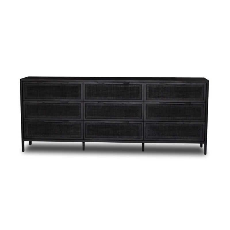 Sydney 9 Drawer Dresser – Black Wash