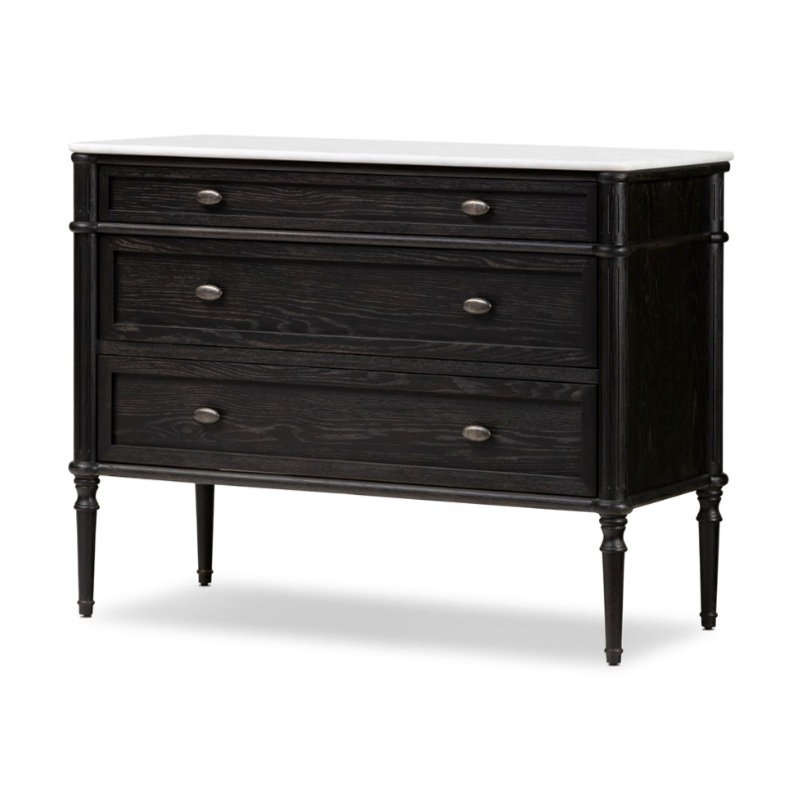 Toulouse Marble Chest – Distressed Black
