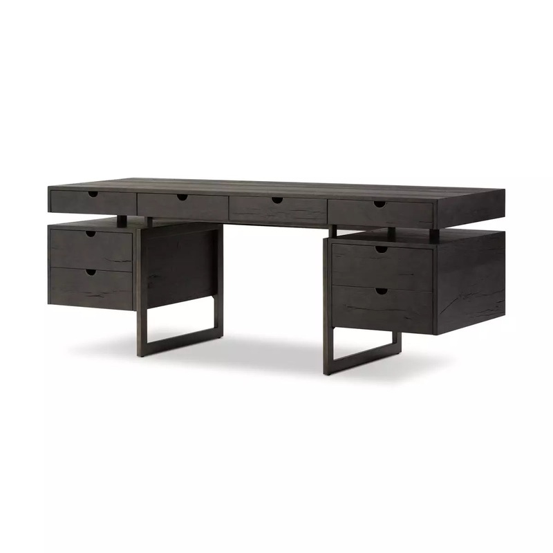 Augusto Desk – Dark Espresso Reclaimed French Oak