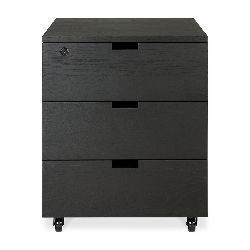 Billy Drawer Unit – 3 Drawer – Black Oak