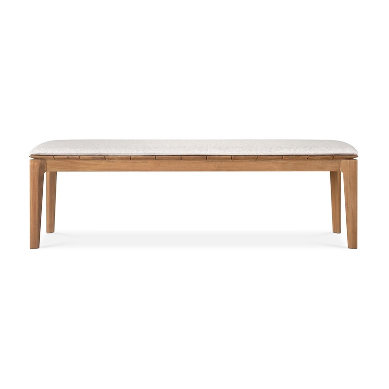 Bok Outdoor Bench – Teak – Off White