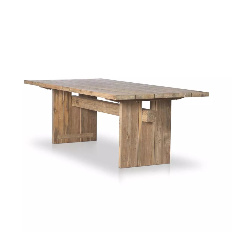 Brandy Outdoor Dining Table – 92″ – Reclaimed Natural