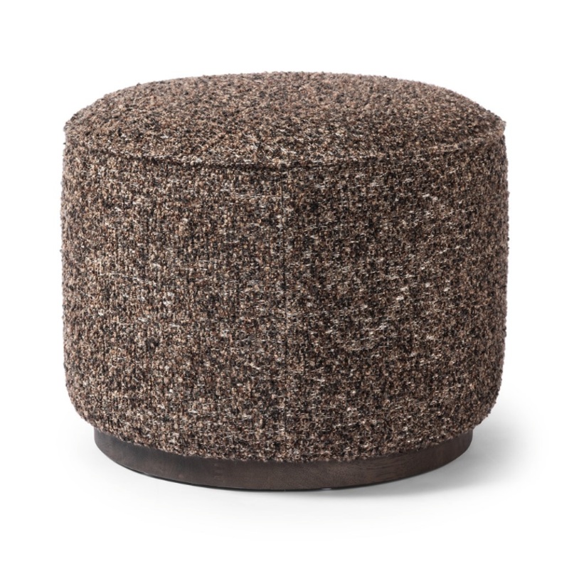 Sinclair Round Ottoman – Ivan Granite