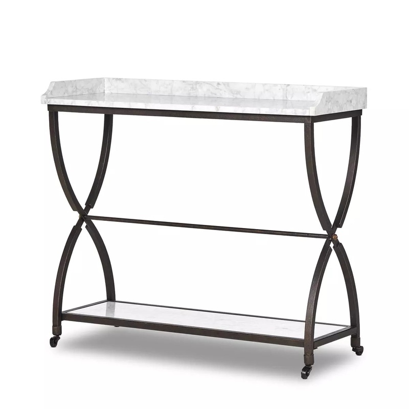 Six Beers Table – Honed White Marble