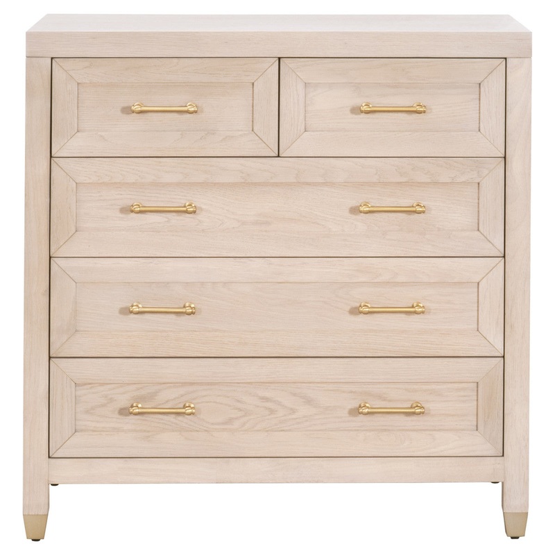 Stella 5-Drawer High Chest – Light Honey Oak