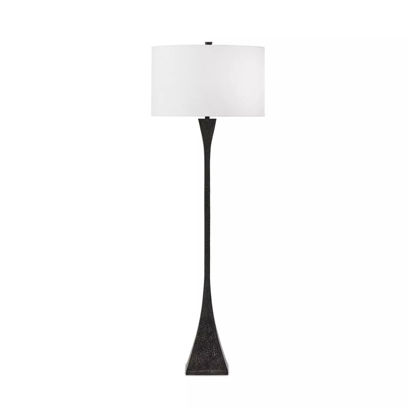 Tapered Forged Floor Lamp – Black