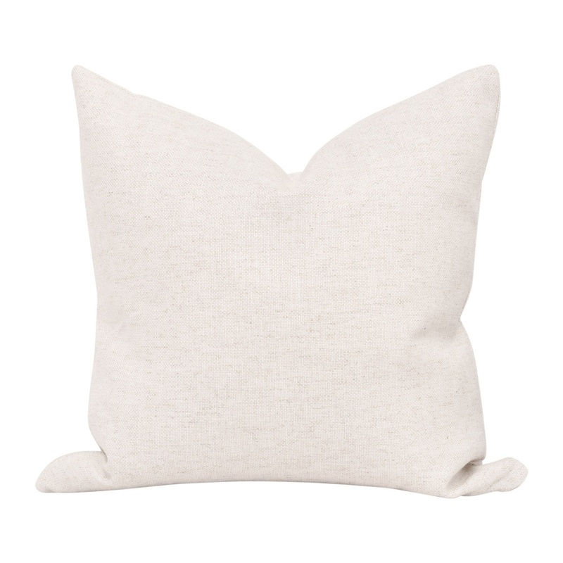 The Basic Essential Pillow – 22″ – Performance Textured Cream Linen