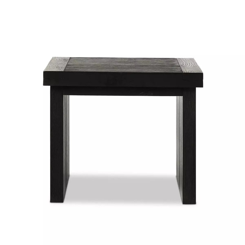 Warby End Table – Worn Black Oak