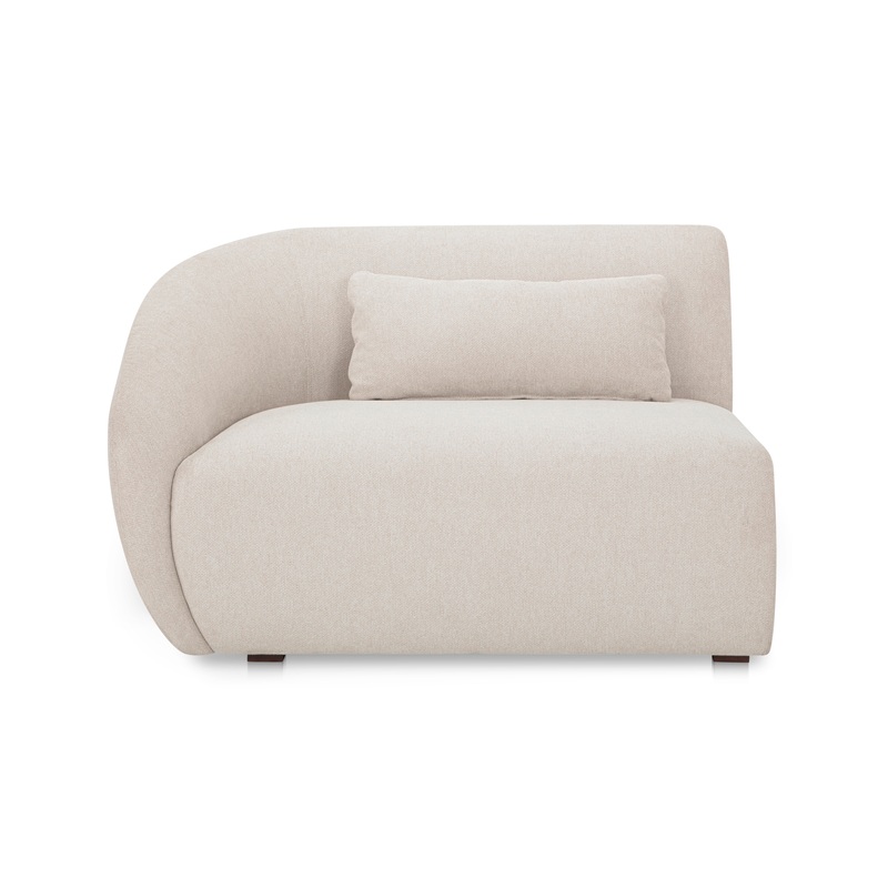 Amelia Left Arm Facing Chair – Warm White