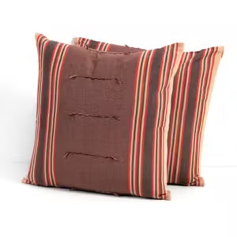 Archna Pillow – Rusted Stripe – Set Of 2 -20″ – IN STOCK