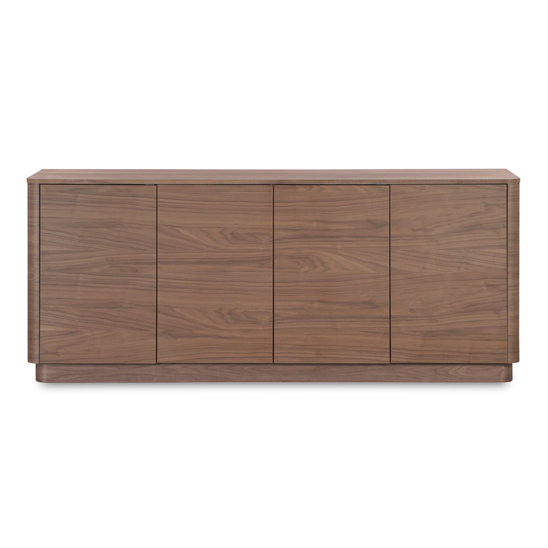Round Off Sideboard Walnut Brown
