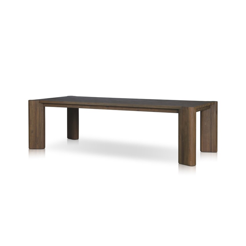 Soho Outdoor Dining Table-106″ –  Stained Heritage Brown-FSC