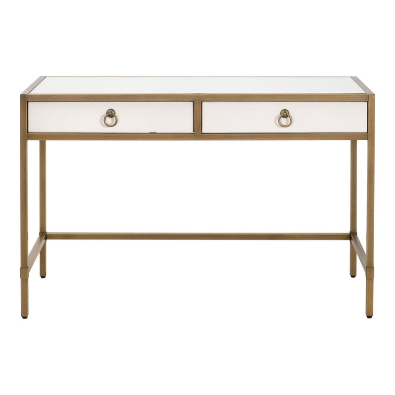 Strand Shagreen Desk – Pearl