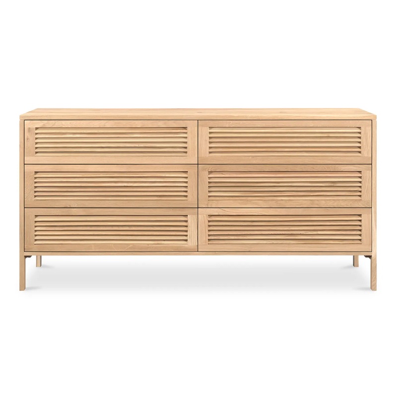 Teeda 6 Drawer Dresser – Natural