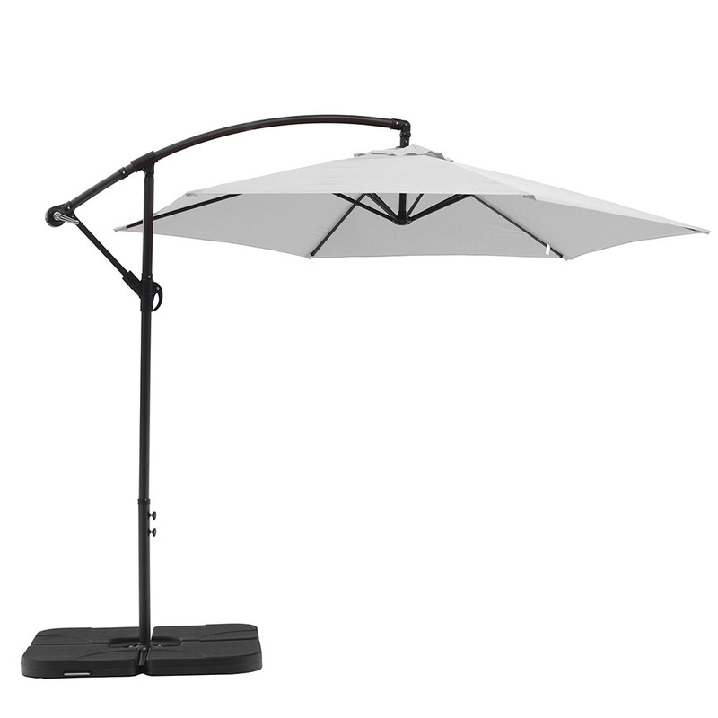 Aiden Outdoor Umbrella with Climax Base – White – IN STOCK