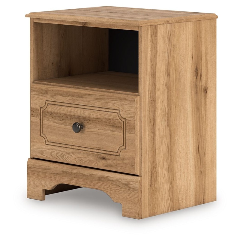 Aleaport – Warm Brown – One Drawer Night Stand