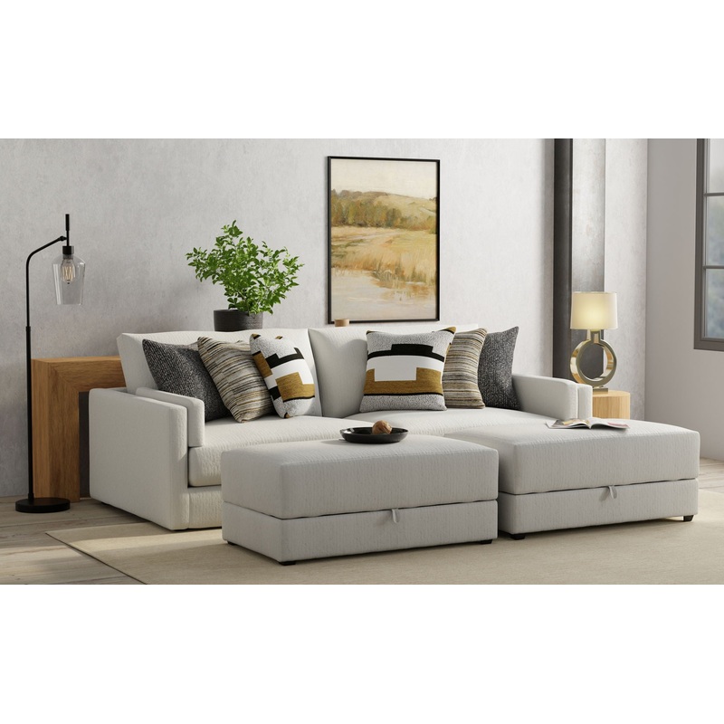 Trevor – Extra Deep Oversized Sofa With Included Storage Cocktail Ottoman