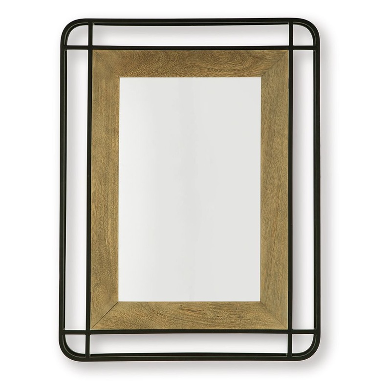 Beelman – Black / Brown – Accent Mirror
