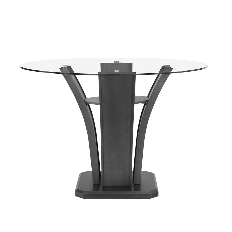 Camelia – Counter Height Table – Glass – Gray