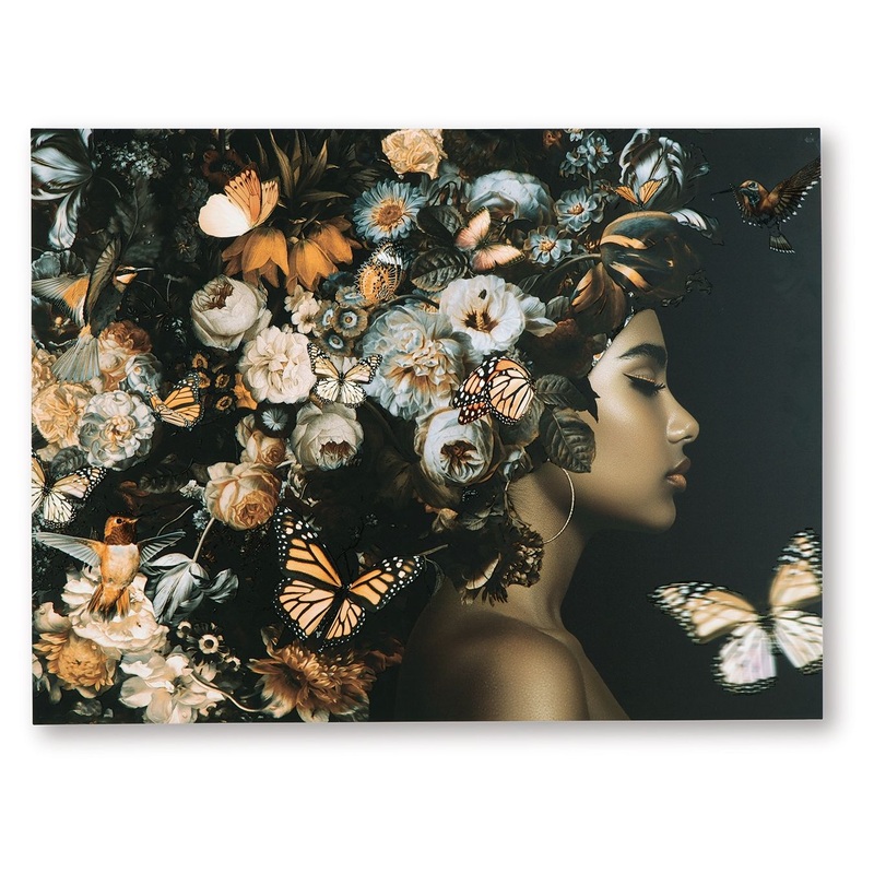 Valfer – Orange / Black / White – Wall Art