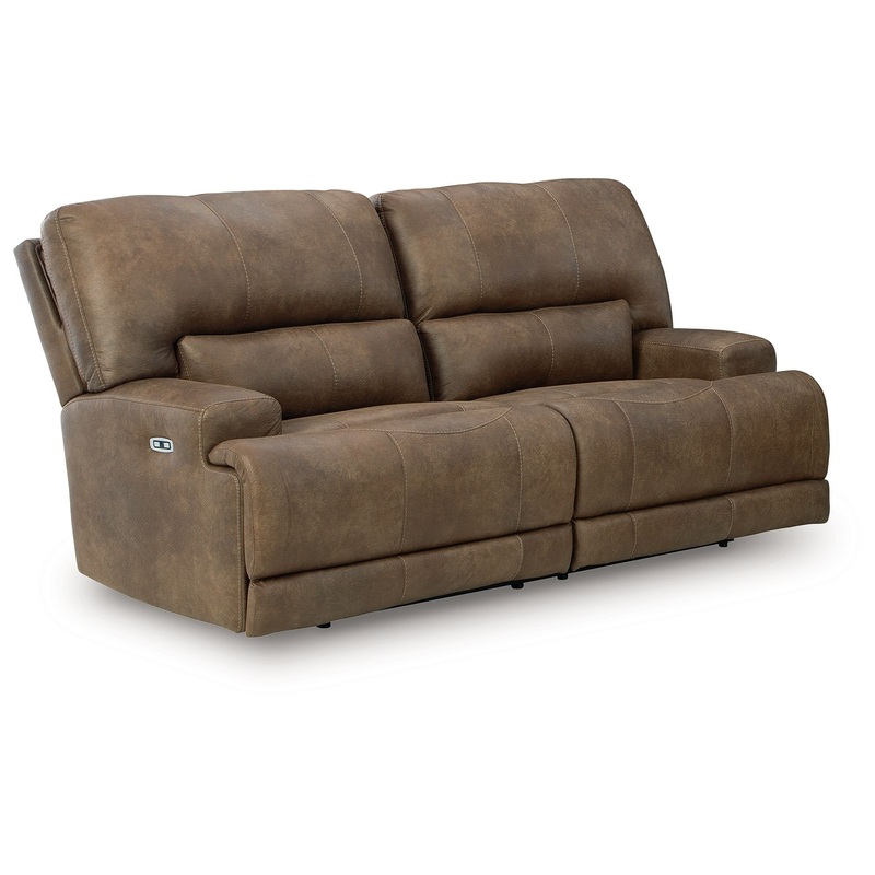 Beckley Place – Earth – 2 Seat Power Reclining Sofa With Adjustable Headrest